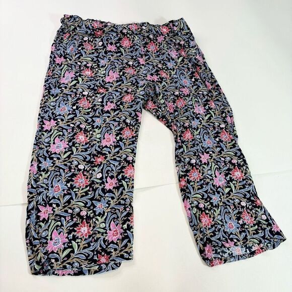 Dash Pants Womens 3X Floral Print Mid-Rise Wide-Leg Floral Bloomcore Flowy - Picture 1 of 9